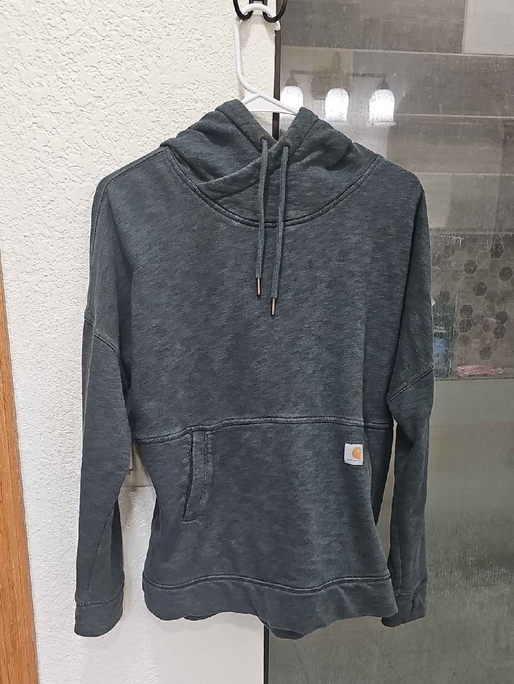 Carhartt Women's Washed Dark Gray Pullover Hoodie